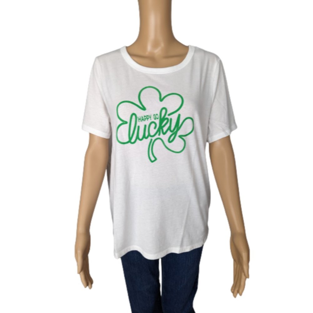Old Navy Happy Go Lucky EveryWear Graphic T-Shirt L